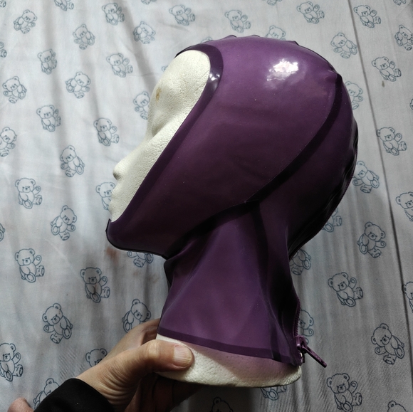 Libidex Accessories - Libidex Open Face Trans Mauve Latex Hood XS
